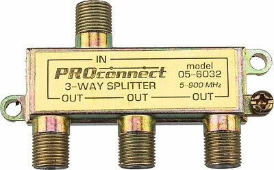 PROconnect 05-6032 Делитель ТВх3 под F-разъем, 5-900МГц PROconnect