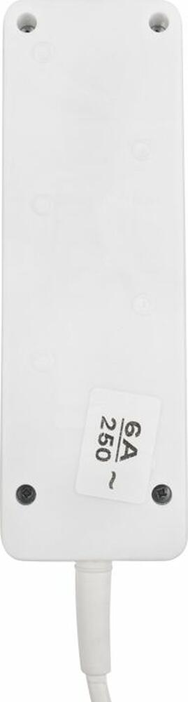PROconnect 11-7205 Удлинитель 3 гнезда, 1,5м, 3х0,75мм², с/з, с кнопкой, белый PROconnect