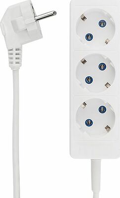 PROconnect 11-7209 Удлинитель 3 гнезда, 3м, 3х0,75мм², с/з, белый PROconnect