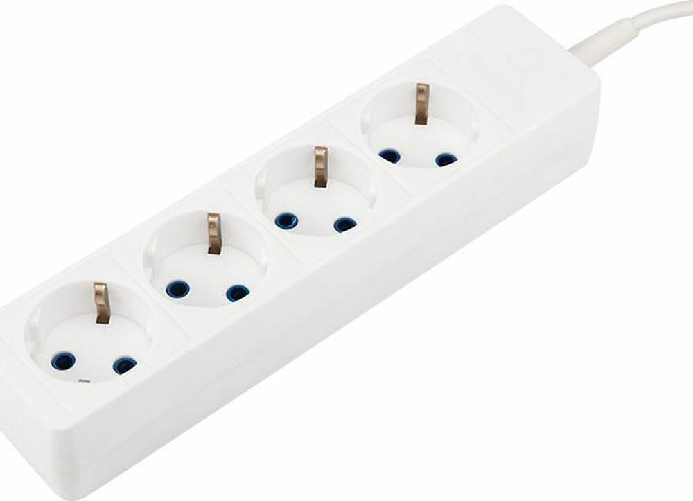 PROconnect 11-7221 Удлинитель 4 гнезда, 5м, 3х0,75мм², с/з, белый PROconnect