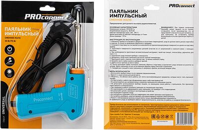 PROconnect 12-0161-4 Паяльник-пистолет двухрежимный, серия Classic, 30/70Вт, 230В, блистер PROconnect