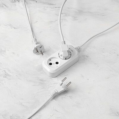 PROconnect 13-4200 Удлинитель 2 гнезда, 1,5м, 2х0,75мм², б/з, белый PROconnect
