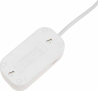 PROconnect 13-4204 Удлинитель 2 гнезда, 5м, 3х0,75мм², с/з, белый PROconnect