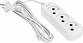PROconnect 13-4206 Удлинитель 3 гнезда, 3м, 2х0,75мм², б/з, белый PROconnect