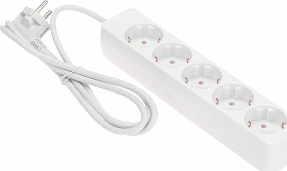 PROconnect 13-4211 Удлинитель 5 гнезд, 1,5м, 3х0,75мм², с/з, белый PROconnect