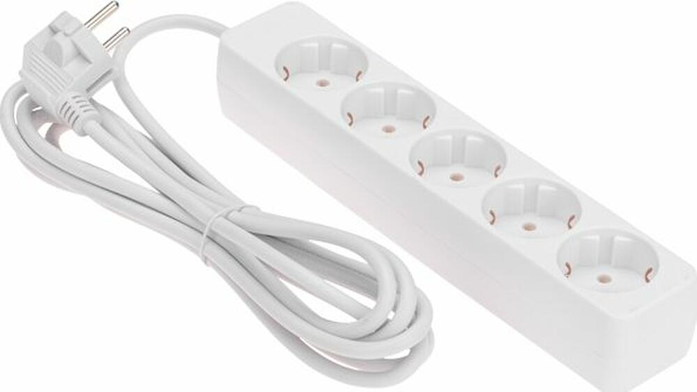 PROconnect 13-4212 Удлинитель 5 гнезд, 3м, 3х0,75мм², с/з, белый PROconnect
