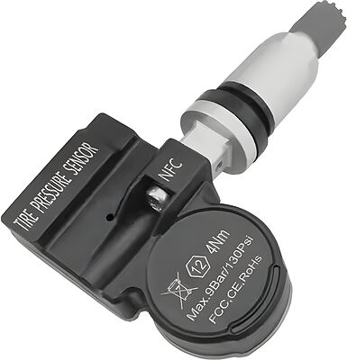 Датчик давления в шине QQr NFC TPMS Sensor 315/433 MHz Silver Metal Valve 126268