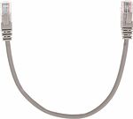 REXANT 02-0100-03 Патч-корд U/UTP, CAT 5e, RJ45-RJ45, 26AWG, LSZH, серый, 0,3м REXANT