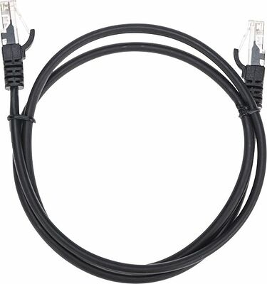 REXANT 02-0102-1 Патч-корд U/UTP, CAT 5e, RJ45-RJ45, 26AWG, LSZH, черный, 1м REXANT