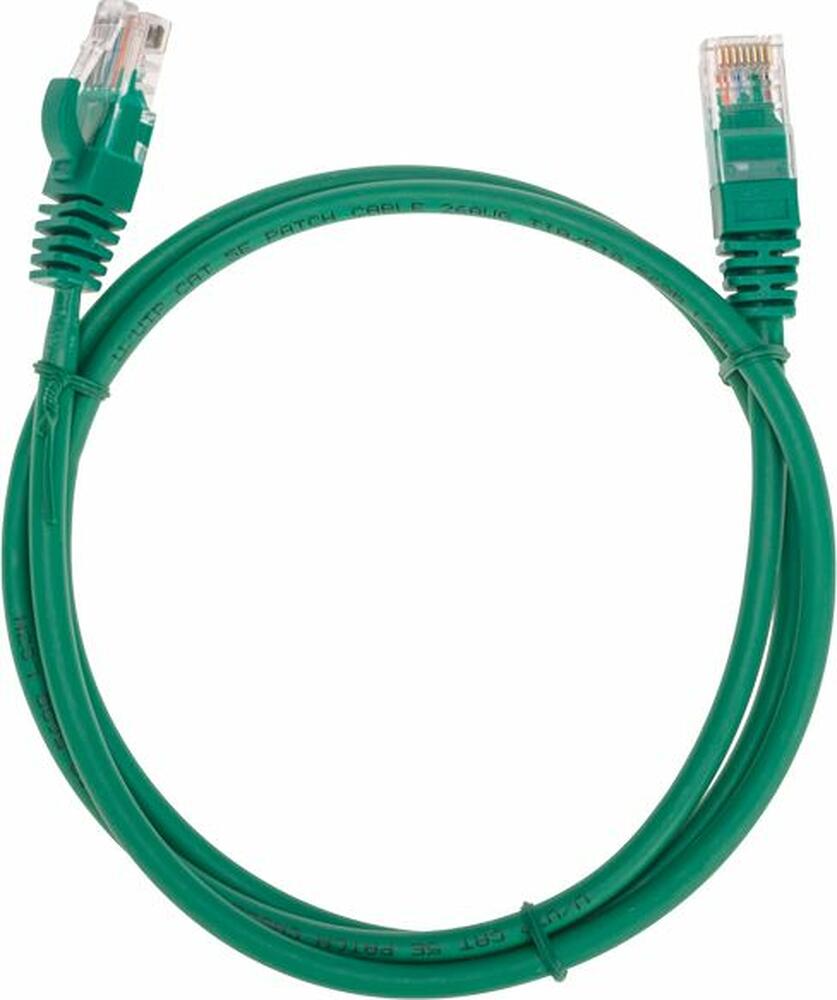 REXANT 02-0106-1 Патч-корд U/UTP, CAT 5e, RJ45-RJ45, 26AWG, LSZH, зеленый, 1м REXANT