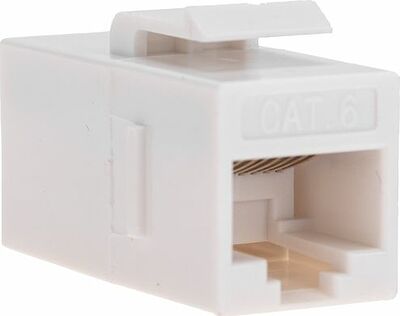 REXANT 02-0108 Адаптер проходной формата Keystone, Jack RJ-45(8P8C), UTP, CAT 6 REXANT PRO