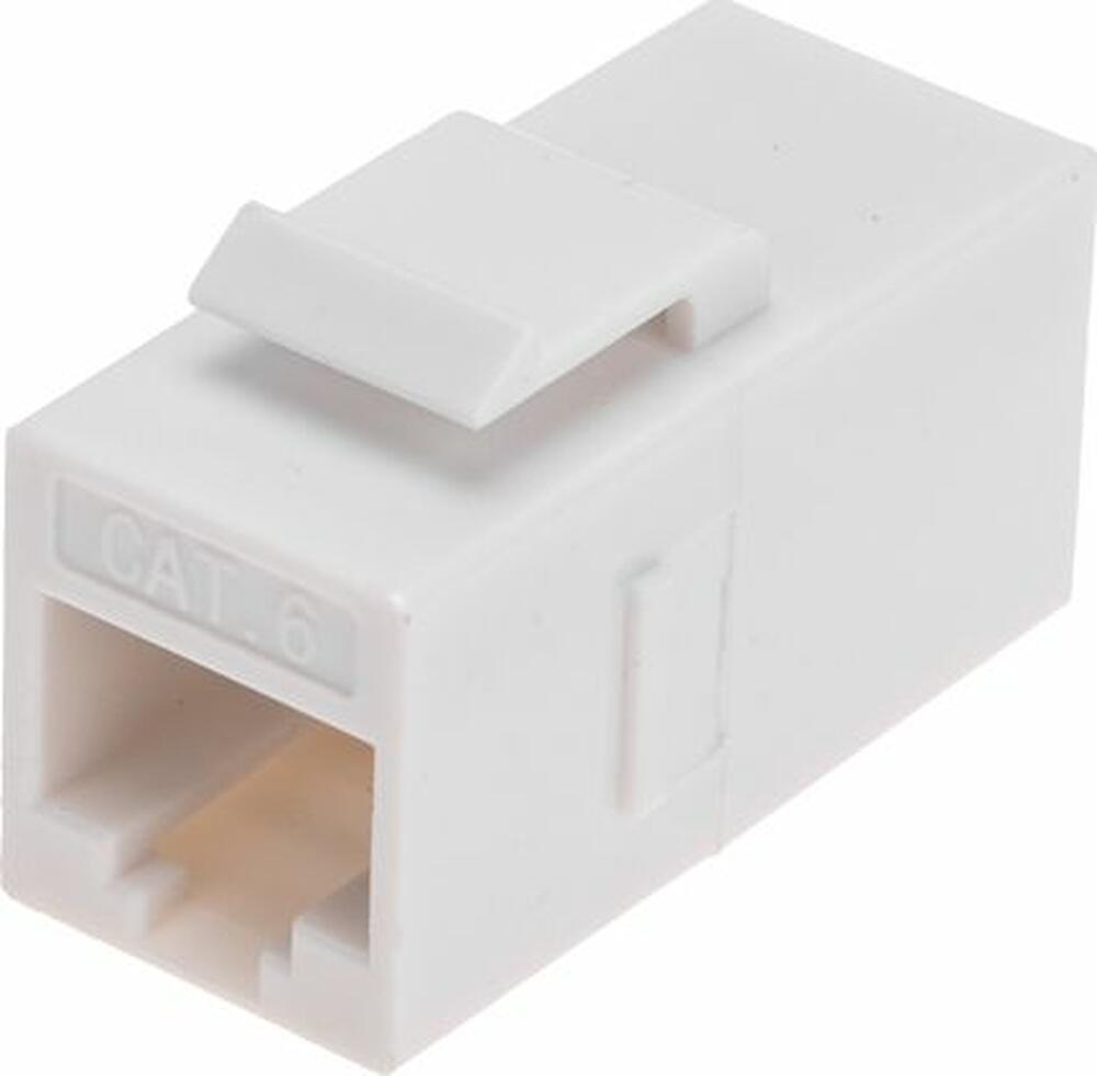 REXANT 02-0108 Адаптер проходной формата Keystone, Jack RJ-45(8P8C), UTP, CAT 6 REXANT PRO