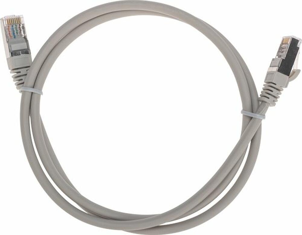 REXANT 02-0110-1 Патч-корд F/UTP, CAT 5e, RJ45-RJ45, 26AWG, LSZH, серый, 1м REXANT