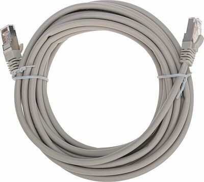 REXANT 02-0110-5 Патч-корд F/UTP, CAT 5e, RJ45-RJ45, 26AWG, LSZH, серый, 5м REXANT