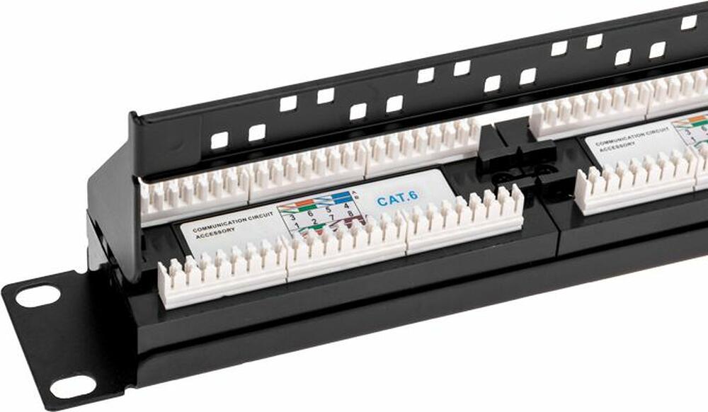 REXANT 02-0231 Панель коммутационная с кабельным органайзером 19 quot;, 1U, 24 порта, RJ-45, CAT 6, UTP REXANT PRO