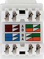 REXANT 02-0254-1 Модуль Keystone Jack RJ-45(8P8C), UTP неэкранированный, CAT 6, тип 180 градусов, с пылезащитной шторкой, белый REXANT PRO
