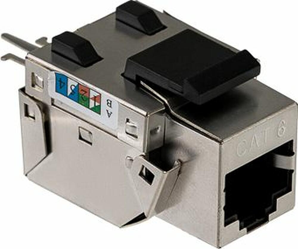 REXANT 02-0272 Модуль Keystone Jack RJ-45(8P8C), FTP экранированный, CAT 6, тип 90 градусов REXANT PRO