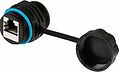 REXANT 02-0285 Индустриальный соединительный модуль, RJ-45(8P8C), FTP, CAT 6, IP68 с защитным колпачком для кабеля REXANT