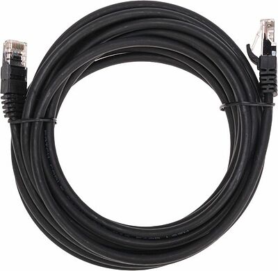 REXANT 02-0292-5 Патч-корд U/UTP, CAT 6, RJ45-RJ45, 26AWG, LSZH, черный, 5м REXANT
