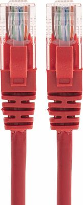 REXANT 02-0293-1 Патч-корд U/UTP, CAT 6, RJ45-RJ45, 26AWG, LSZH, красный, 1м REXANT