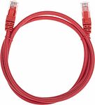 REXANT 02-0293-1 Патч-корд U/UTP, CAT 6, RJ45-RJ45, 26AWG, LSZH, красный, 1м REXANT