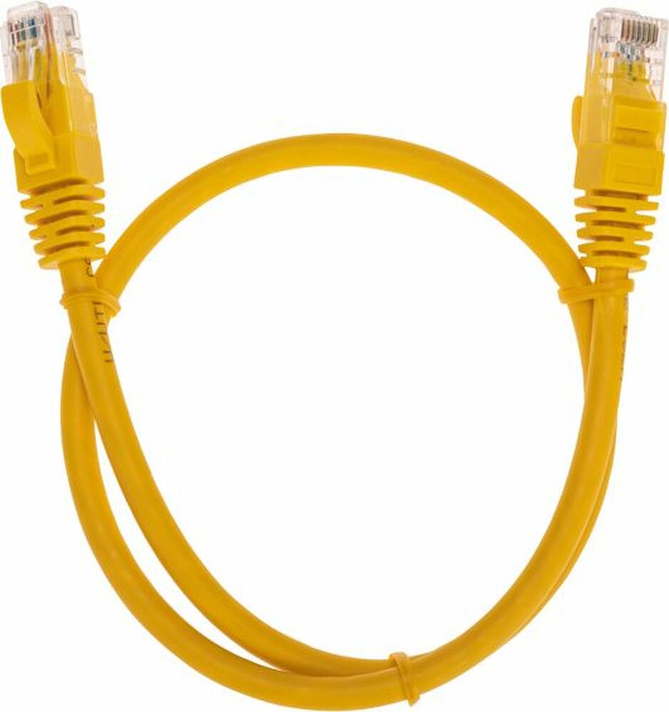 REXANT 02-0295-05 Патч-корд U/UTP, CAT 6, RJ45-RJ45, 26AWG, LSZH, желтый, 0,5м REXANT