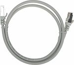 REXANT 02-0390-1 Патч-корд S/FTP, CAT 6A (10G), RJ45-RJ45, 28AWG, LSZH, серый, 1м REXANT