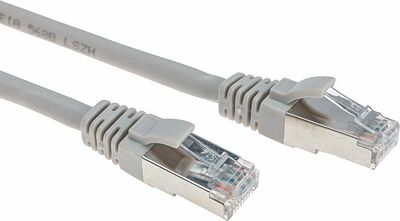 REXANT 02-0390-7 Патч-корд S/FTP, CAT 6A (10G), RJ45-RJ45, 28AWG, LSZH, серый, 7м REXANT