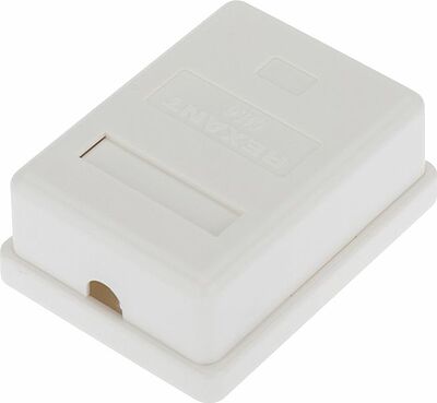 REXANT 03-0142 Розетка компьютерная внешняя, 1-порт FTP RJ-45 (8P8C), CAT 6 REXANT