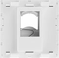 REXANT 03-0161 Вставка Mosaic 45x45, на 1 порт с прозрачной шторкой и увеличенным окном маркировки, белая