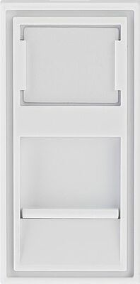 REXANT 03-0260 Вставка Mosaic 22,5x45, на 1 порт со шторкой 