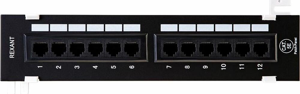 REXANT 04-0020 Панель коммутационная настенная, 12 портов, UTP, RJ-45, CAT 5e REXANT