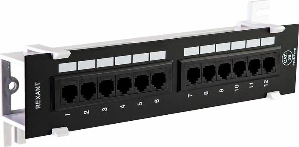 REXANT 04-0020 Панель коммутационная настенная, 12 портов, UTP, RJ-45, CAT 5e REXANT