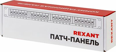 REXANT 04-0020 Панель коммутационная настенная, 12 портов, UTP, RJ-45, CAT 5e REXANT