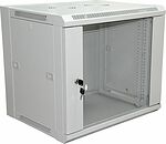 REXANT 04-2224 Шкаф настенный 19 quot; 18U 600×600×964мм (ШxГxВ) - передняя дверь стекло, боковые стенки съемные (разобранный) RAL 7035 REXANT PRO