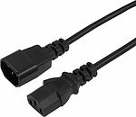 REXANT 04-2726 Шнур сетевой IEC 320 C13 – IEC 320 C14 3x1,0мм², 10A, длина 0,6м REXANT