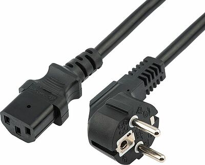 REXANT 04-2736 Шнур сетевой СЕЕ 7/7 (Schuko) – IEC 320 C13 3x1,0мм², 10A, длина 0,6м REXANT