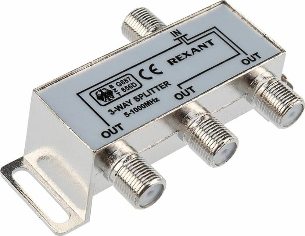 REXANT 05-6002 Делитель ТВх3 под F-разъем, 5-1000МГц REXANT