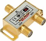 REXANT 05-6101-1 Делитель ТВх2 под F-разъем, 5-1000МГц, Gold (3 F-разъема в комплекте) REXANT