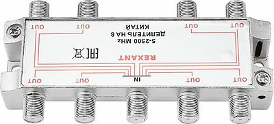 REXANT 05-6205 Делитель ТВх8 под F-разъем, 5-2500МГц СПУТНИК REXANT