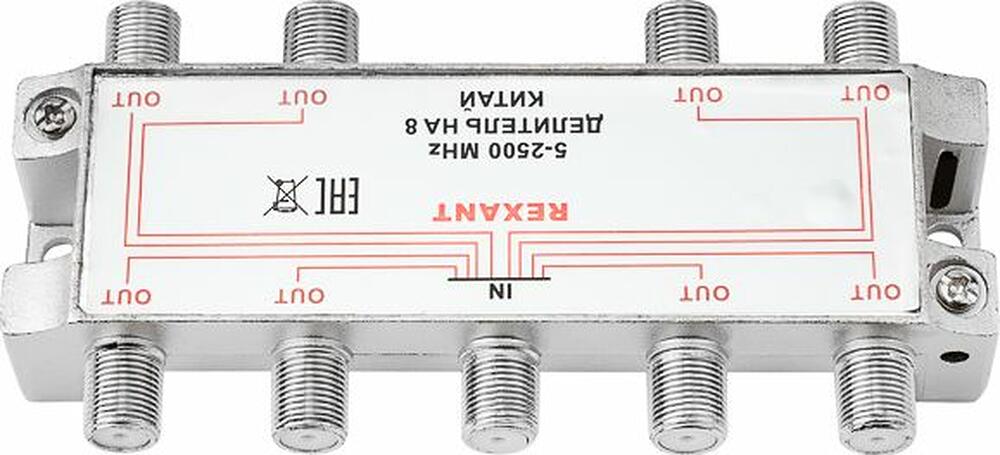 REXANT 05-6205 Делитель ТВх8 под F-разъем, 5-2500МГц СПУТНИК REXANT