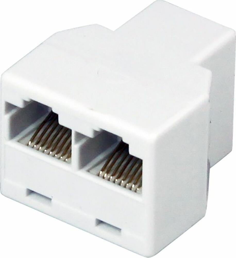 REXANT 06-0112-B Переходник сетевой LAN, гнездо 8Р8С (RJ-45) - 2 гнезда 8Р8С (RJ-45) REXANT 