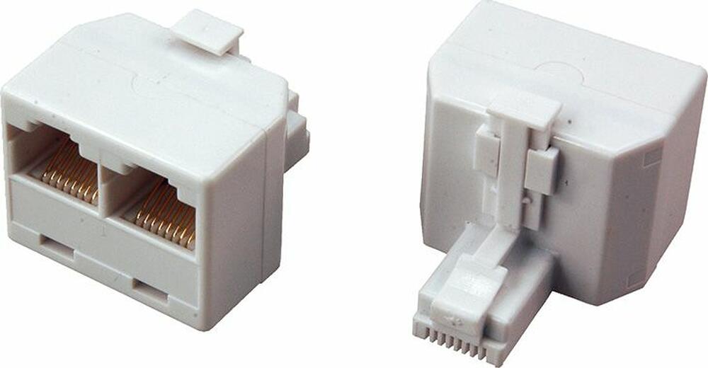 REXANT 06-0113-B Переходник сетевой LAN, штекер 8Р8С (RJ-45) -2 гнезда 8Р8С (RJ-45) REXANT 
