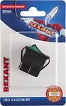 REXANT 06-0304-B Выключатель клавишный 250В 16А (4с) ON-OFF зеленый с подсветкой (1 шт/уп) REXANT