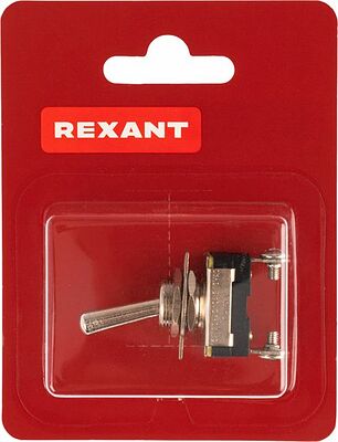 REXANT 06-0330-A Тумблер 220V 10А (2c) ON-OFF однополюсный Mini (ASW-23) REXANT (в упак. 1шт.)