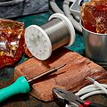 REXANT 09-3517 Припой ПОСу 95-5, 500г, Ø2мм, (олово 95%, сурьма 5%), бессвинцовый, ГОСТ 21931-76, катушка REXANT