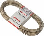 REXANT 09-5120 Трос стальной в ПВХ оплетке d=2,0мм, прозрачный (моток 20м) REXANT