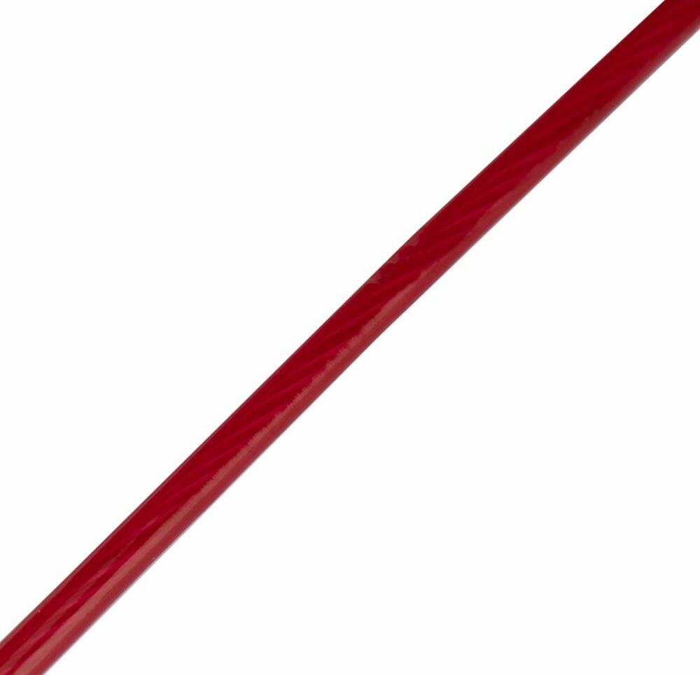 REXANT 09-5125-1 Трос стальной в ПВХ оплетке d=2,5мм, красный (моток 20м) REXANT
