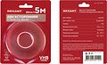 REXANT 09-6059 Лента клейкая двухсторонняя прозрачная, на VHB акриловой основе, 20 мм х 5 м REXANT