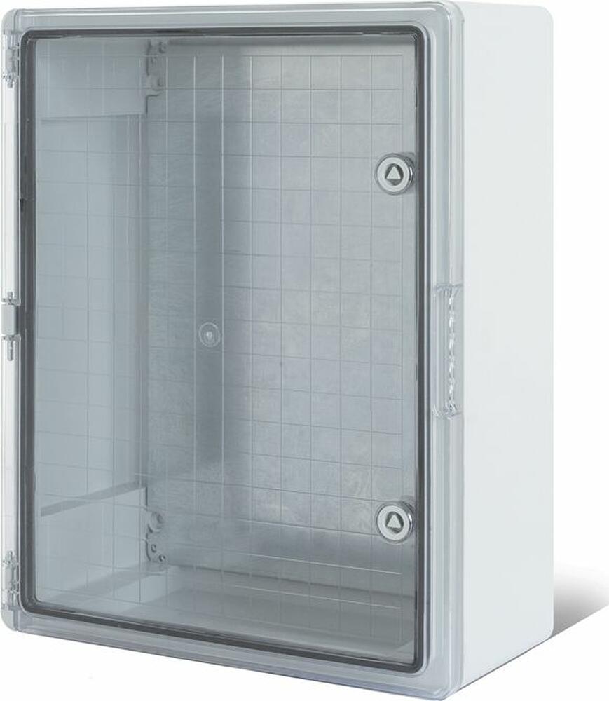 REXANT 11-0411 Корпус пластиковый ЩМПп с прозрачной дверцей и монтажной панелью 350х250х150мм, АБС, УХЛ1, IP65 REXANT